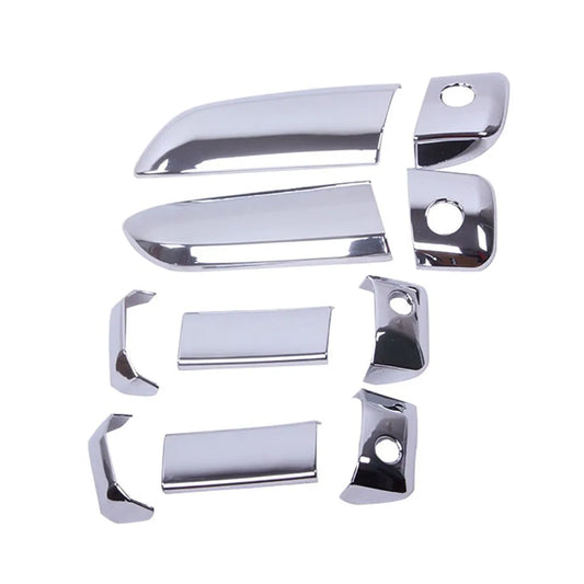 10PCS Chrome ABS Door Handle Bowl Covers