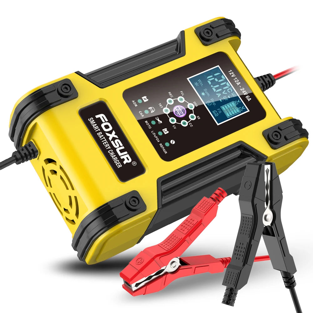 Automatic Car Battery Charger 12V – Safe & Efficient Charging