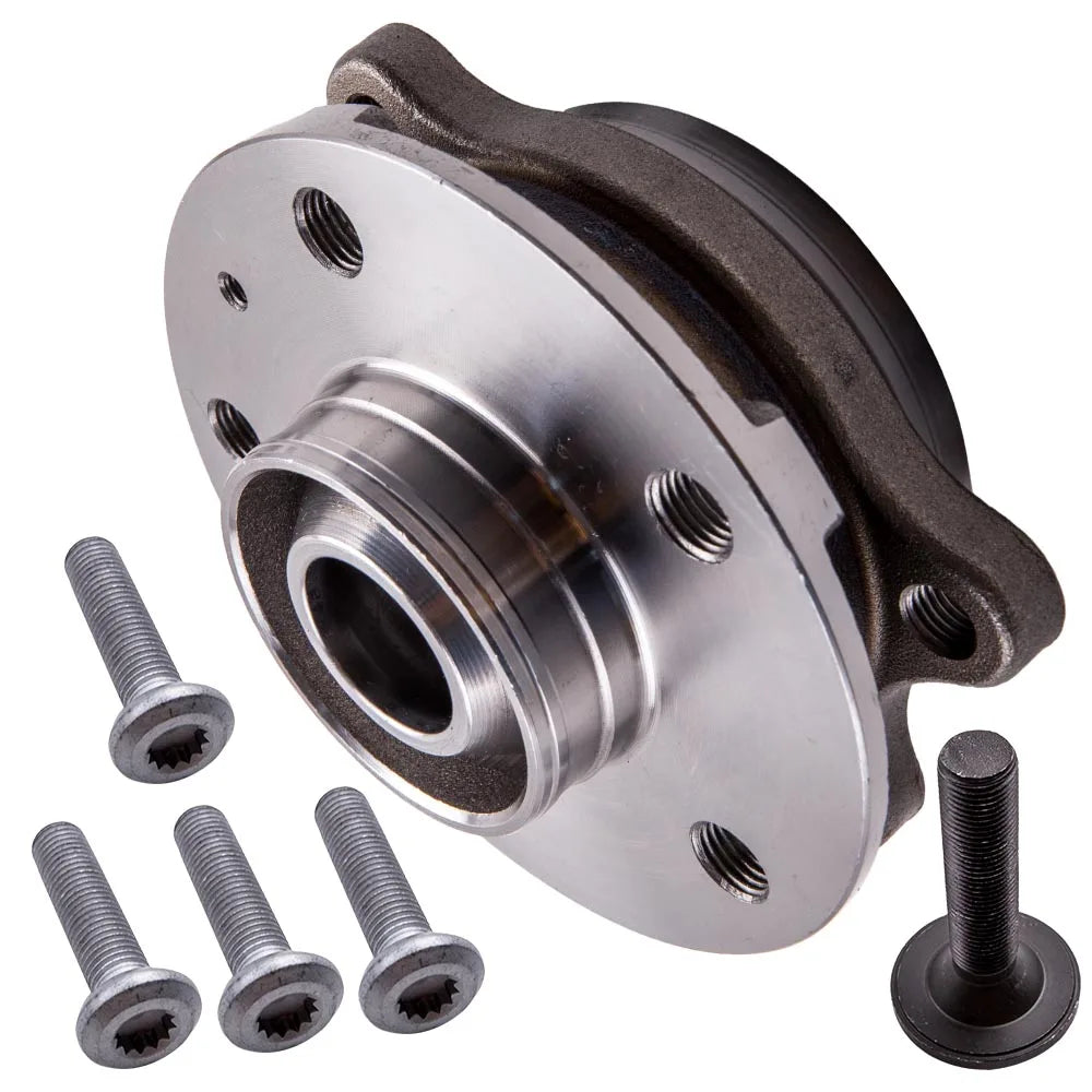 2x Front/Rear Wheel Hub Flange & Bearing Kit with Bolts for Audi