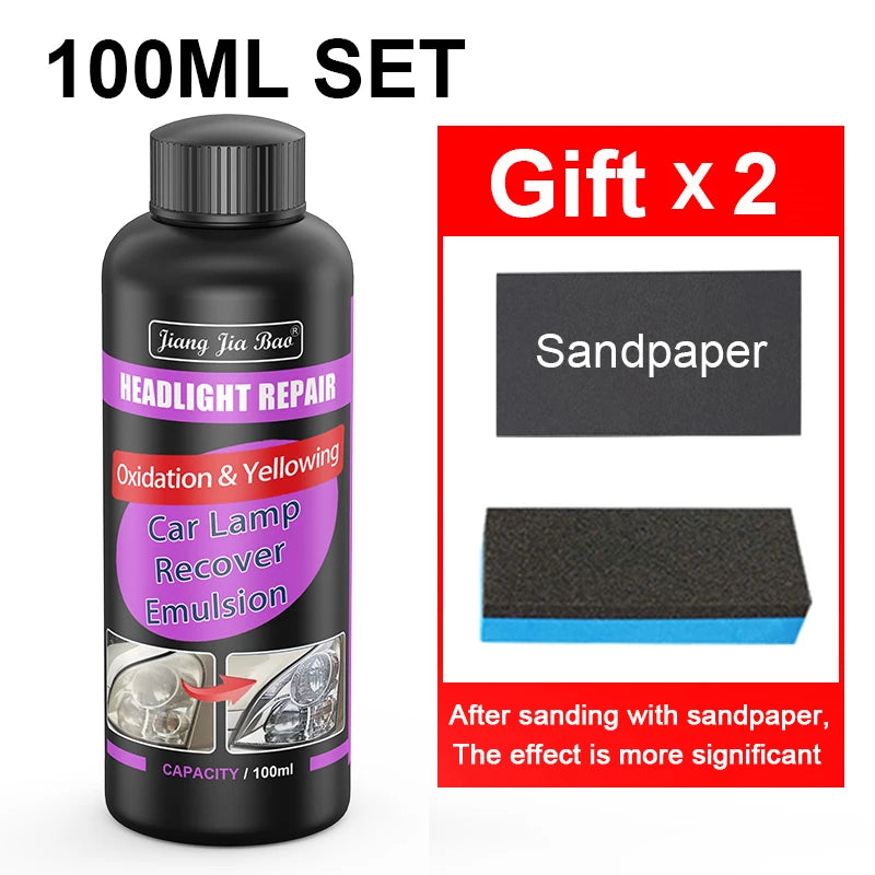 Car Headlight Restoration Polishing Kits