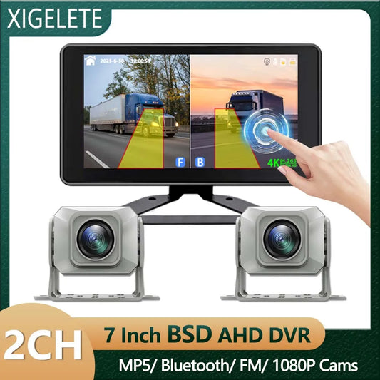 7 Inch Alarm Vehicle DVR Camera Monitor System