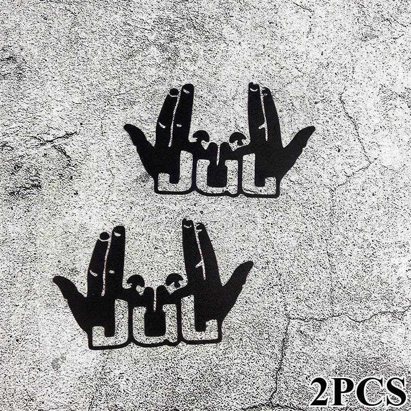 2PCS Funny JUL Finger Scooter Stickers – Waterproof Vinyl Decals
