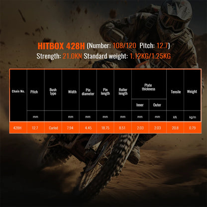HITBOX High Quality Motorcycle Chain Set