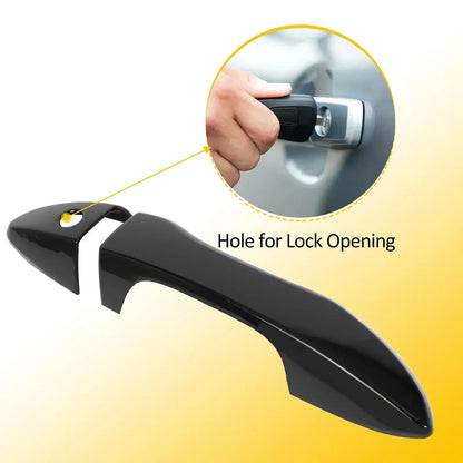 Carbon Fiber Style Car Door Handle Cover Trim – For Toyota Corolla (2014-2018, LHD)