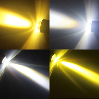 1pc Motorcycle Headlight BA20D H4 LED Bulbs
