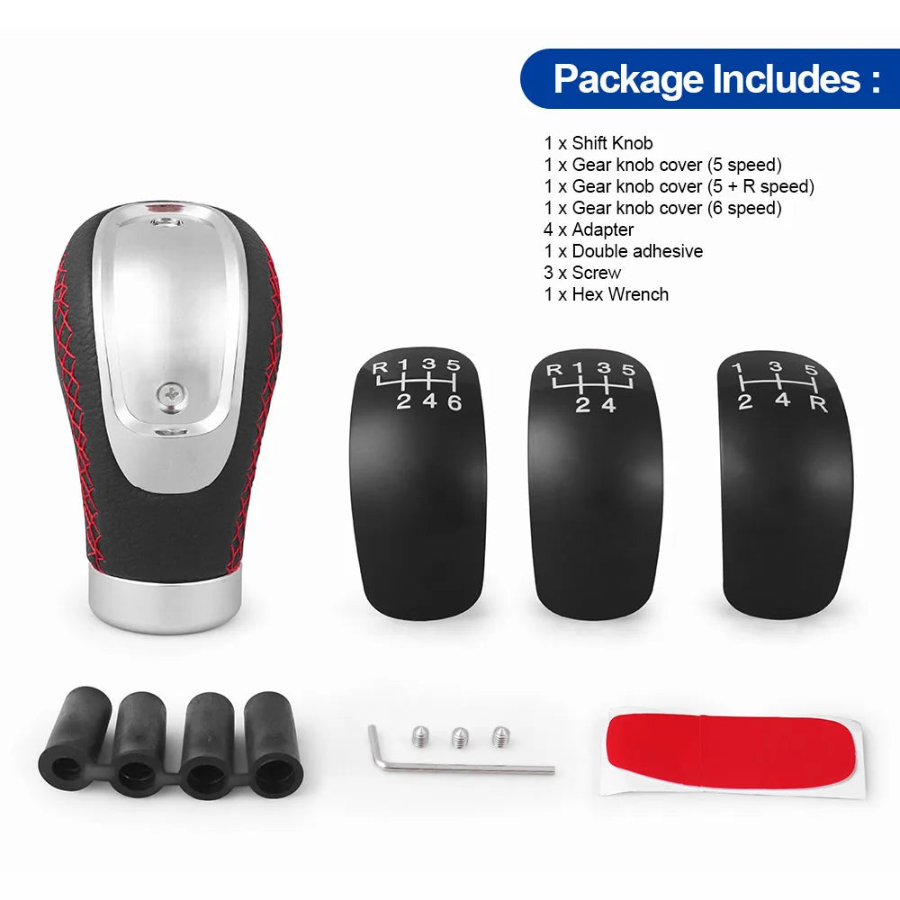 Leather Manual Car Gear Shift Knob