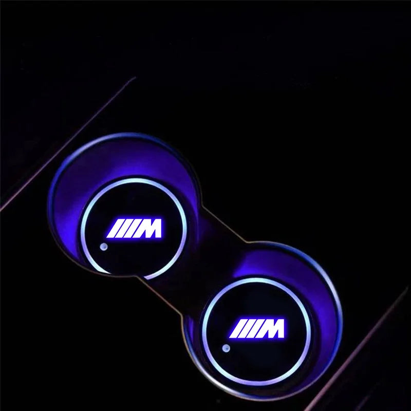 LED Luminous Car Water Cup Holder Coaster