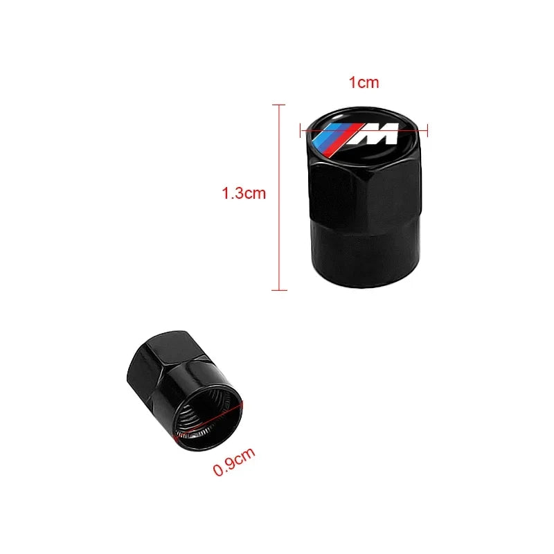 4pcs car wheel tire metal valve cover