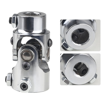 Universal U-Joint Single Steering Shaft – 3/4”-36 Spline to 3/4” DD