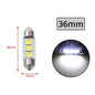 2PCS White LED Festoon Dome Light Bulbs