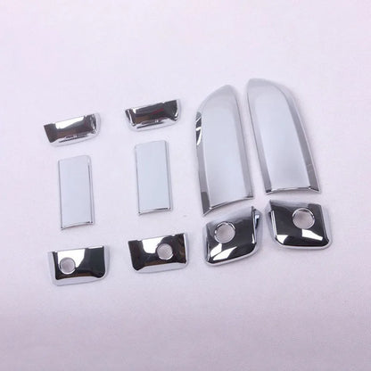 10PCS Chrome ABS Door Handle Bowl Covers
