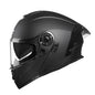 RUFI Double-Lens Motorcycle Helmet with Built-in Sun Visor – DOT Certified