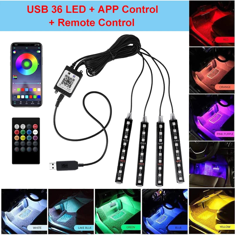 LED Light Bar Car Interior