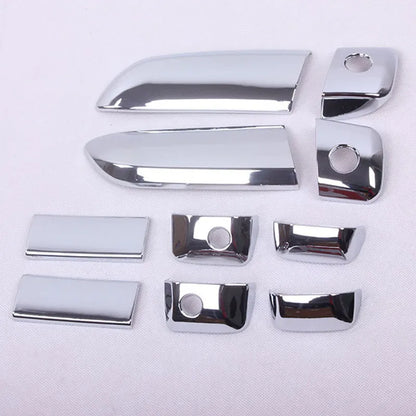 10PCS Chrome ABS Door Handle Bowl Covers