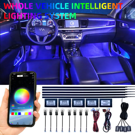 18 In 1 LED Car Ambient Lights Interior