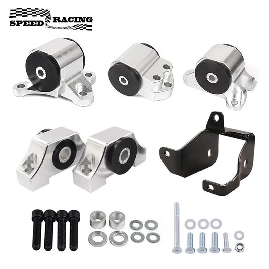Swap Engine Motor Mount 3-Bolt & Torque Mount Kit for 1996–2000 Honda Civic EK (B-Series Manual Transmission)