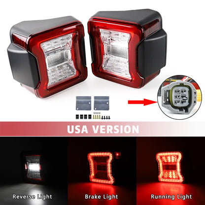 2x LED Tail Lights for Jeep Wrangler JK (2007–2017)