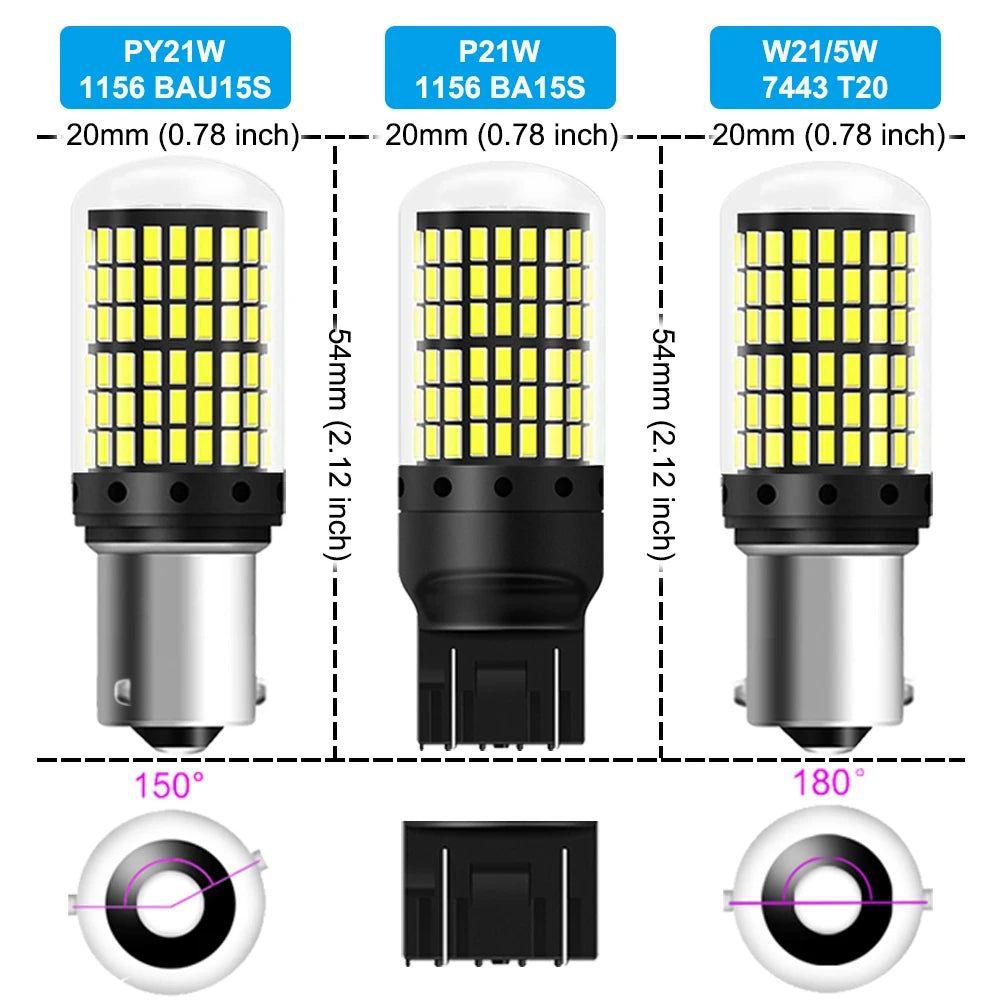 2/4PCS LED CANBUS Bulbs