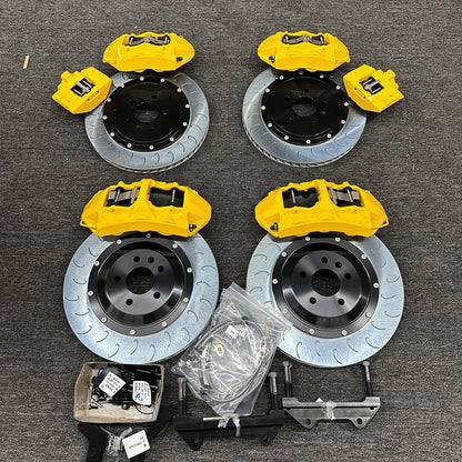 Blue 6-Piston 380mm & 4-Pot 355mm Brake Caliper Kit – 2-Piece Rotor Disc Brake