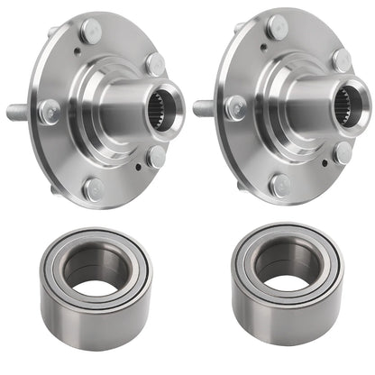 Front Wheel Bearings & Wheel Hubs – Fits Honda Civic DX, EX, LX, HF Hybrid (1.8L & 1.5L)