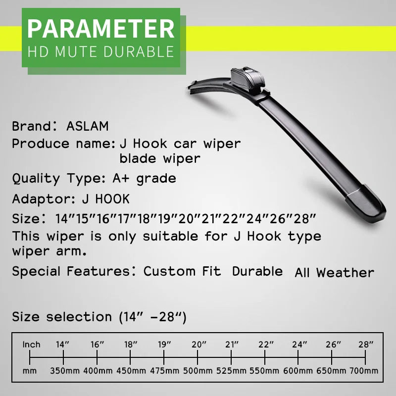 Wiper Blades – Front Windshield, Universal Fit
