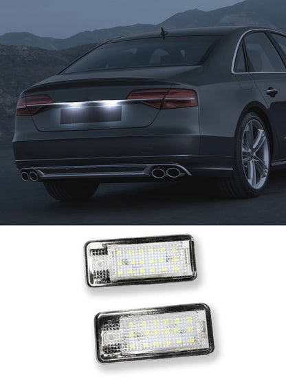2pcs For Audi LED Number Plate Light