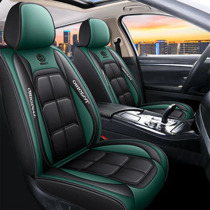 All-Inclusive Full Leather Car Seat Cushion – Universal Driver or Passenger Seat Cover, All-Season Pad