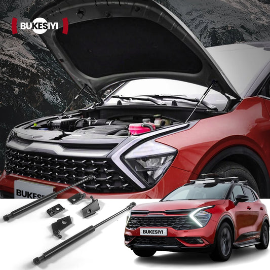 2pcs Front Engine Hood Lift Supports Gas Spring Shocks Hydraulic Rods for Kia Sportage NQ5 2022-2024