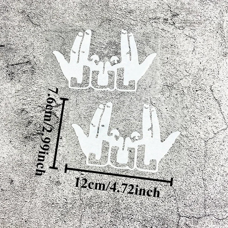 2PCS Funny JUL Finger Scooter Stickers – Waterproof Vinyl Decals
