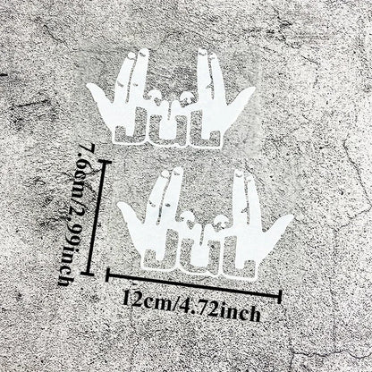 2PCS Funny JUL Finger Scooter Stickers – Waterproof Vinyl Decals