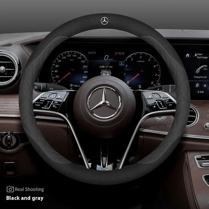 Leather Suede Steering Wheel Cover – Non-Slip & Comfortable