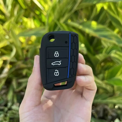 3 Button Silicone Car Key Case Cover