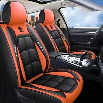 All-Inclusive Full Leather Car Seat Cushion – Universal Driver or Passenger Seat Cover, All-Season Pad