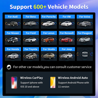 2-in-1 Wireless & Wired CarPlay Adapter