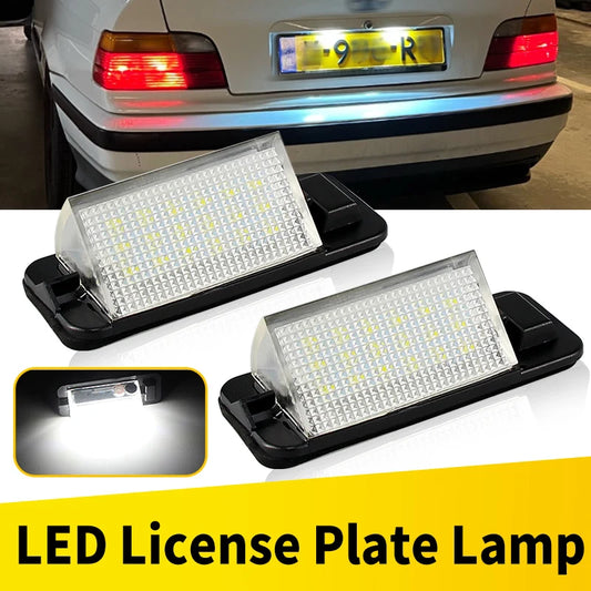 2Pcs For BMW Led License Plate Light