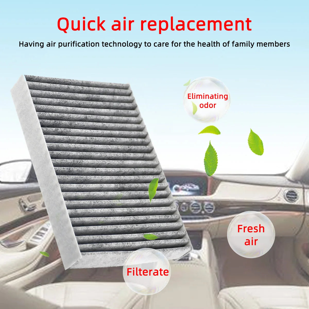 Car Cabin Air Filter for Toyota Camry 2018-2024