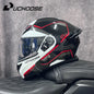 High-Quality DOT Motorcycle Helmet – Four Seasons Modular Flip-Up Motocross Racing Helmet