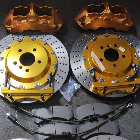 6-Pot Brake Caliper with 380×34mm Drilled Slotted Disc Rotor Kit