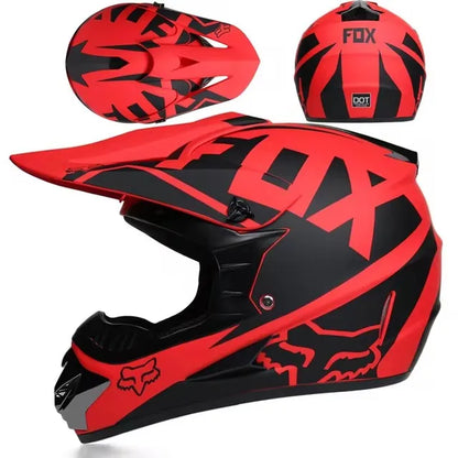 Motorcycle Downhill Full Face Helmet with Goggles – Motocross / MTB / Off-Road