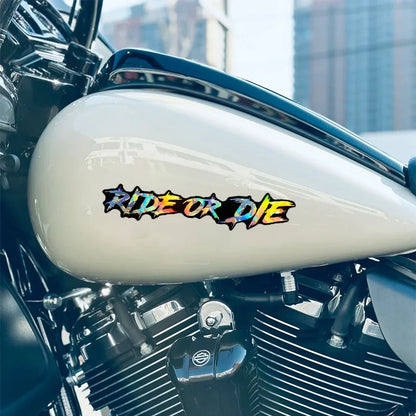 2PCS Ride or Die Motorcycle Helmet Stickers