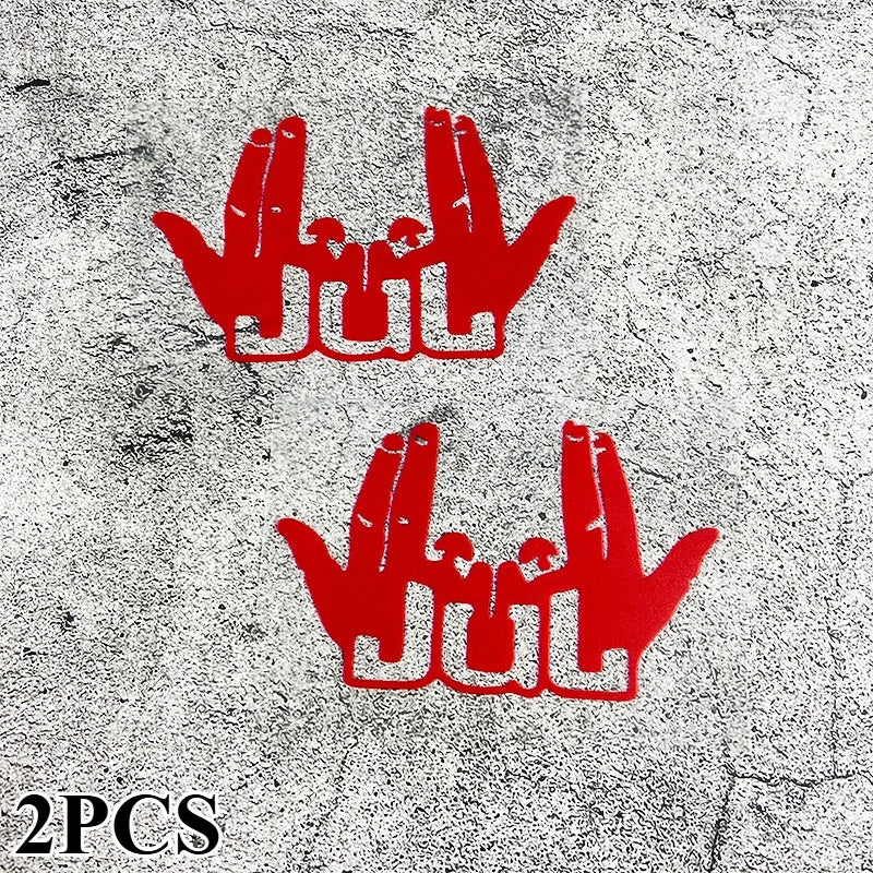2PCS Funny JUL Finger Scooter Stickers – Waterproof Vinyl Decals