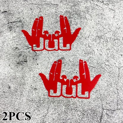 2PCS Funny JUL Finger Scooter Stickers – Waterproof Vinyl Decals
