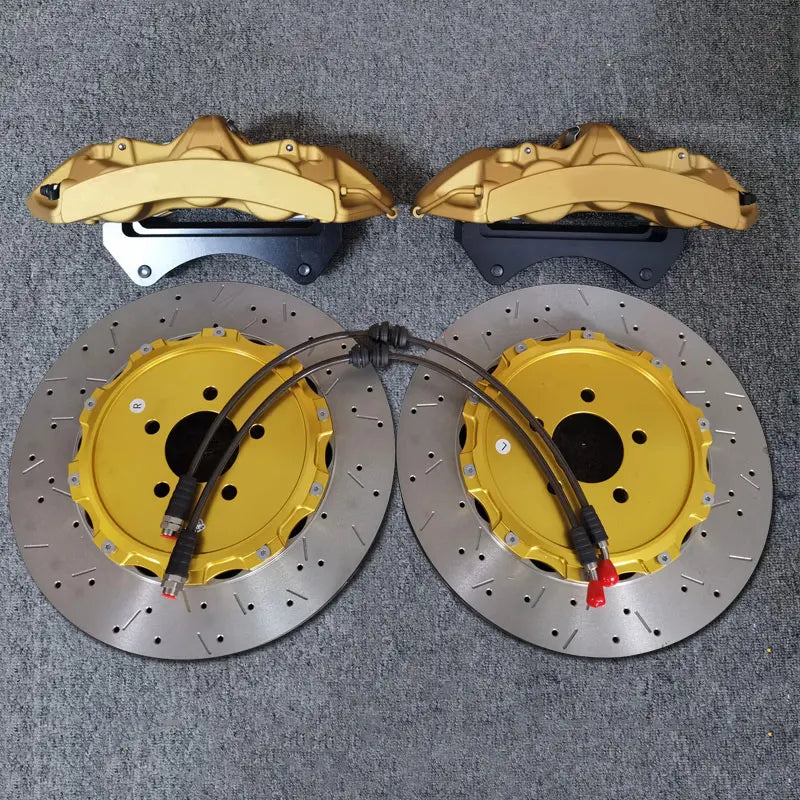 6-Pot Brake Caliper with 380×34mm Drilled Slotted Disc Rotor Kit