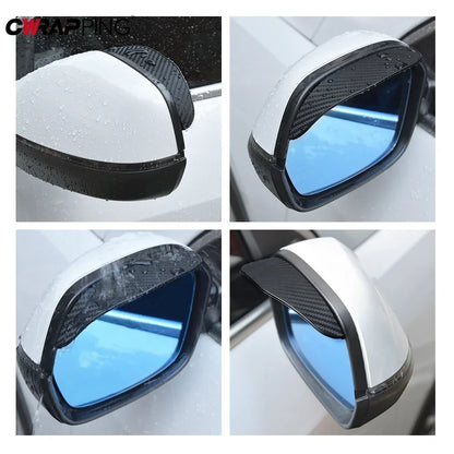 2Pcs Car Rearview Mirror Rain Shield