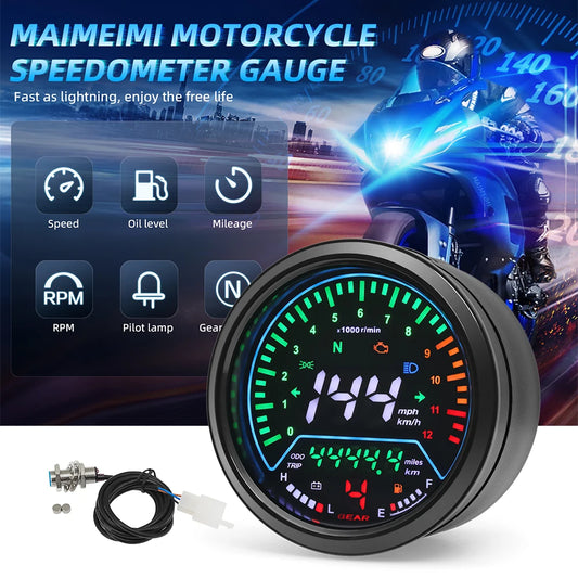 Motorcycle RPM Speedometer – Digital Instrument Panel