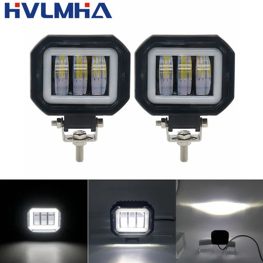 Fog square or round headlight