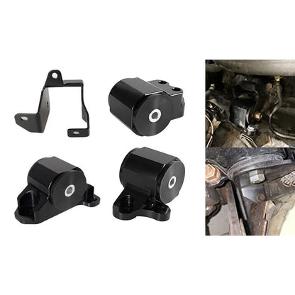 Swap Engine Motor Mount 3-Bolt Kit + Torque Mount Kit – Fits 1996-2000 Honda Civic EK & 1998 Civic HX Coupe 1.6L 2-Door