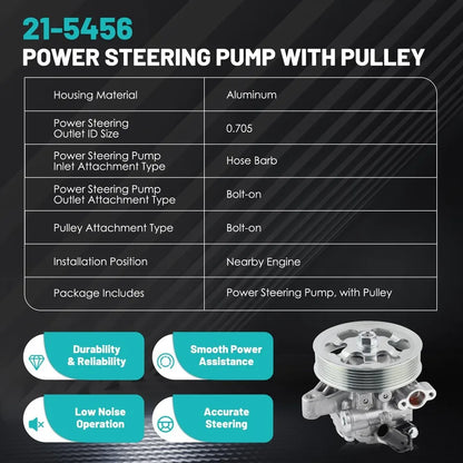 Power Steering Pump with Pulley for Honda Civic 2006-2011