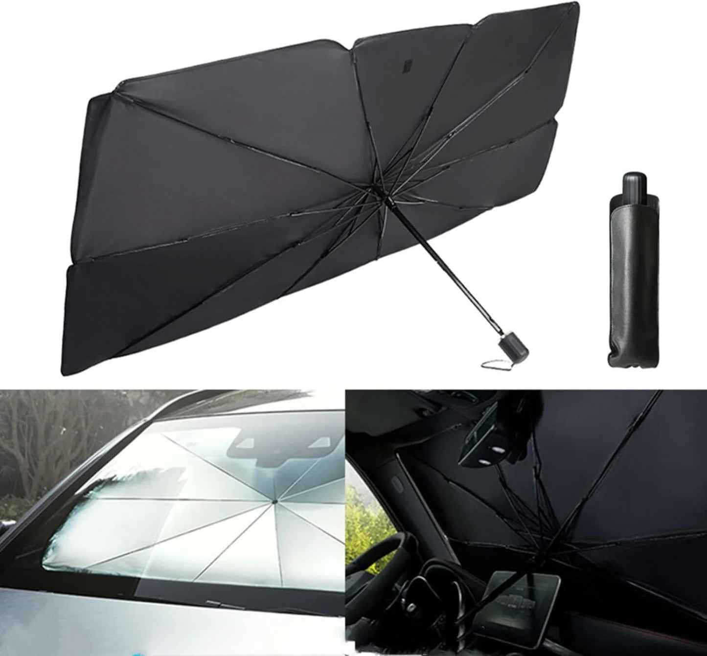 Car Sunshade Umbrella – Windshield Protection Against Sun & Heat