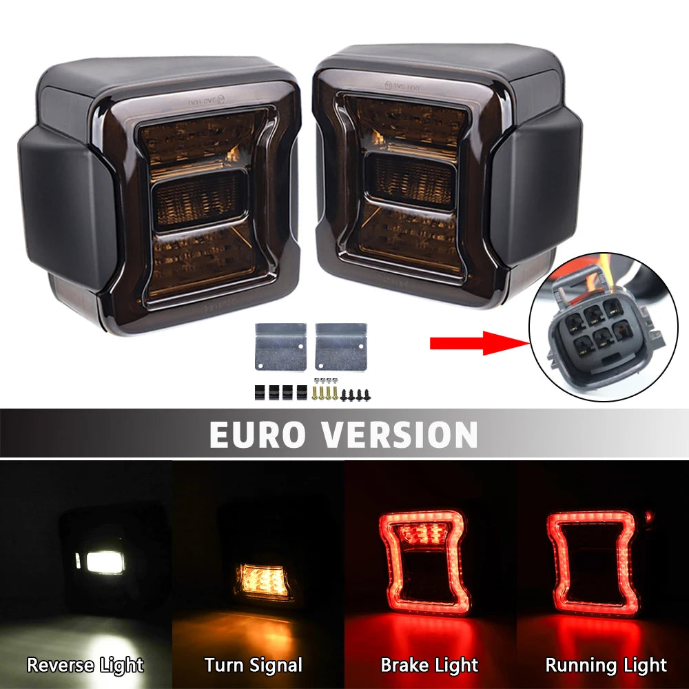 2x LED Tail Lights for Jeep Wrangler JK (2007–2017)